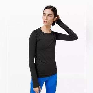 LULULEMON BLACK SWIFTLY LONG SLEEVE